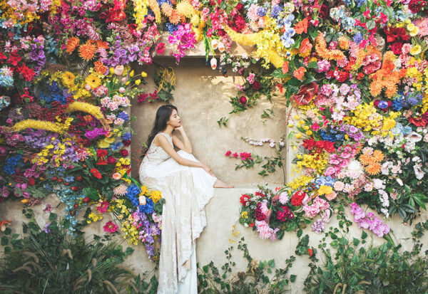 人気撮影ブース「FLOWER WALL」のご紹介